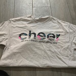 White Cheer Graphic T-Shirt